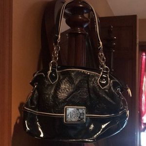 Excellent black leather bag